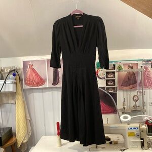 Trashy Diva Heavy Black Knit Jenny Long Sleeve dress size 8
